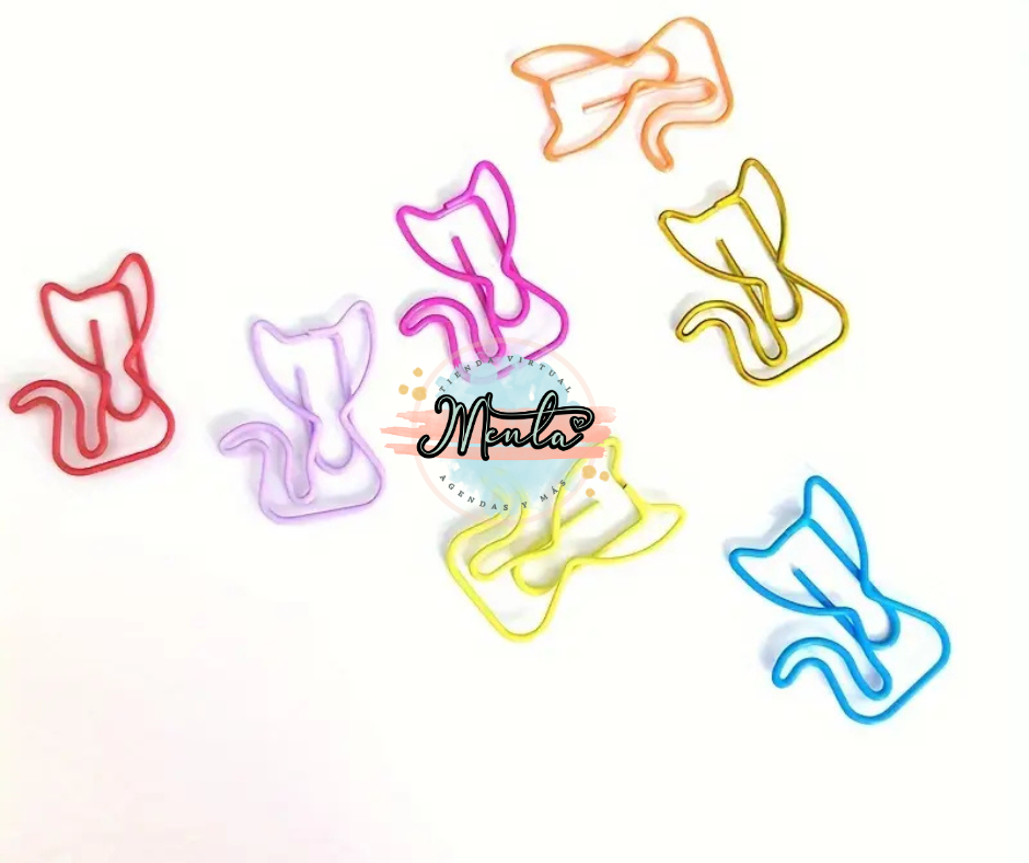 Clips Gatito 8 Unidades