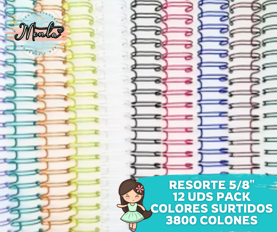 b-Resorte 5/8" Metálico Paso 2:1