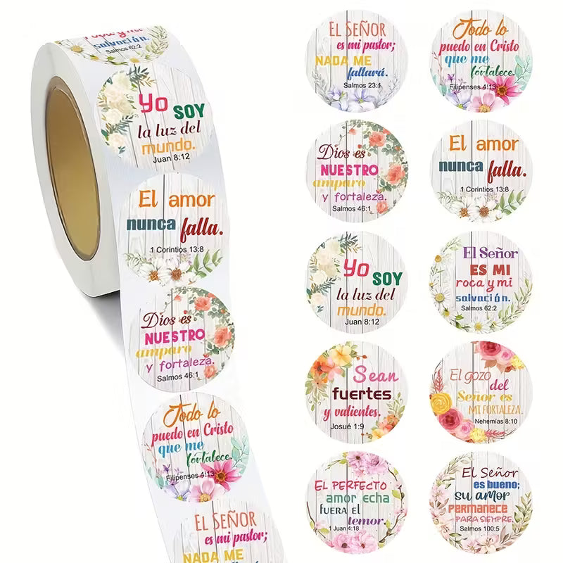 500 Stickers Frases Cristianas
