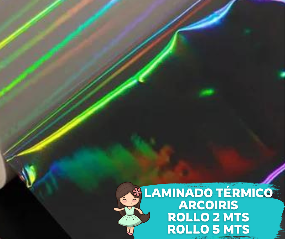 Laminado Arcoiris 32cms ancho (1.5 Micras)
