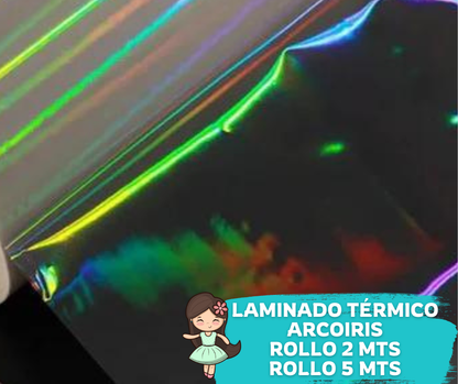 Laminado Arcoiris 32cms ancho (1.5 Micras)