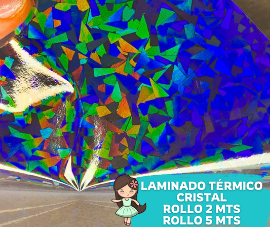 Laminado Cristal (Vidrio Roto) 32cms ancho (2.4 Micras)