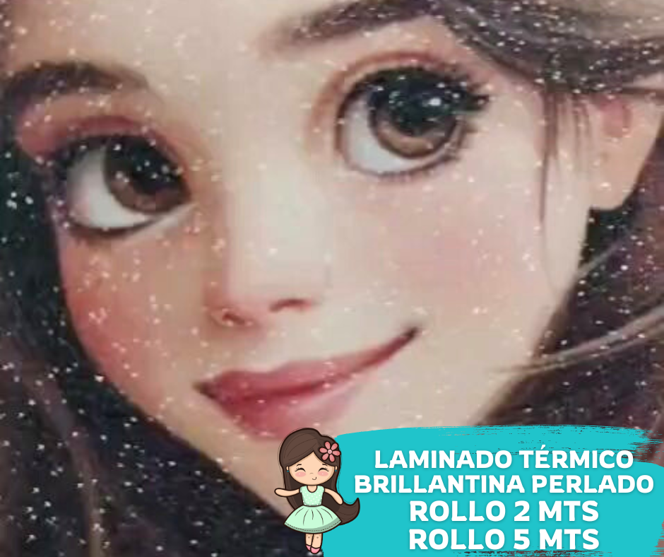Laminado Brillantina Perlado 32cms ancho (3 Micras)