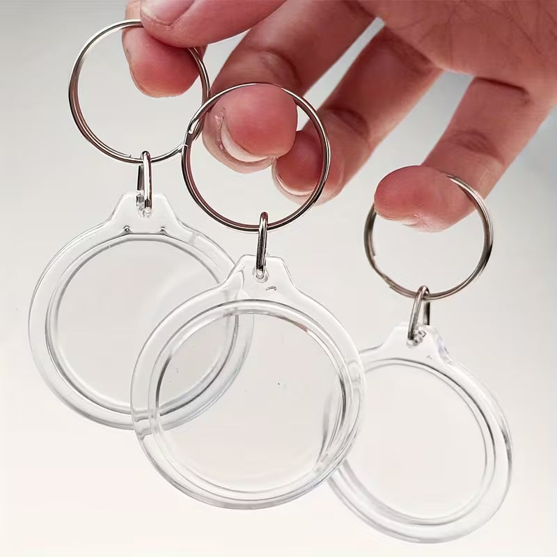 Llavero para insertar foto (redondo) 1.6"