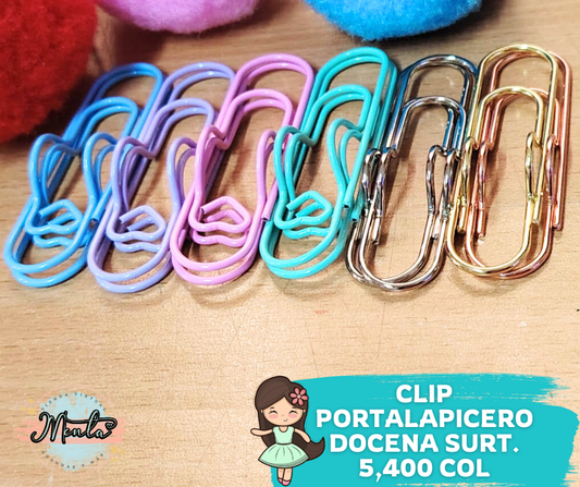 Clips Portalapicero Pack Docena