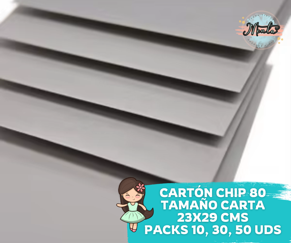 CARTÓN CHIP 80 TAMAÑO CARTA