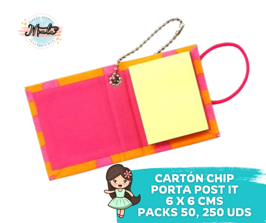 CARTÓN CHIP PORTA POST IT