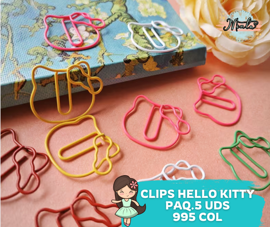 Clips Kitty 5 Unidades