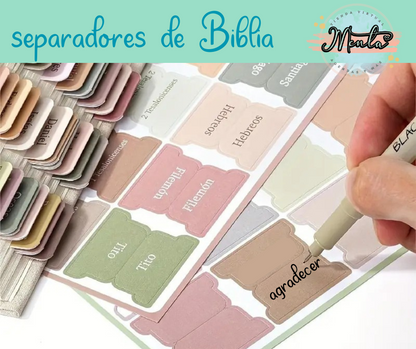 Pestañas Adhesivas Separador de Biblia
