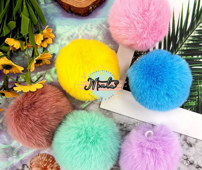Pompones Peluditos 6cms