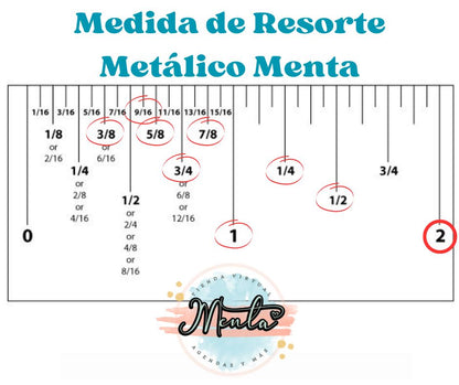 f-Resorte 1 1/4" Metálico Paso 2:1