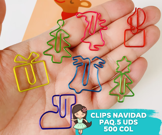 Clips Navideño 5 Unidades