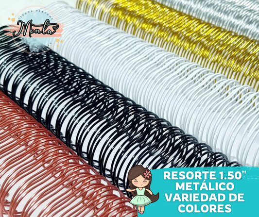 g-Resorte 1.50" Metálico Paso 2:1