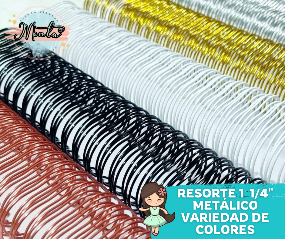 f-Resorte 1 1/4" Metálico Paso 2:1