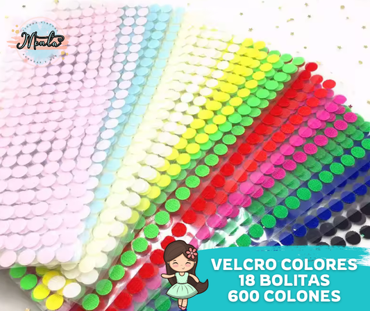 Velcro Adhesivo Bolitas