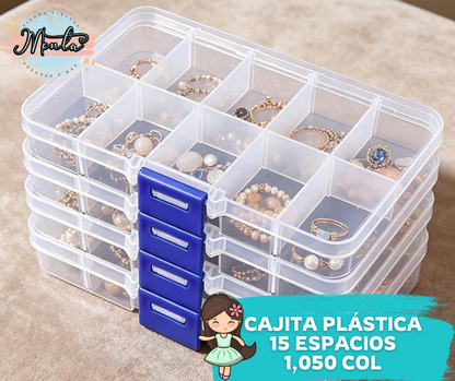 Caja Plástica Pequeña 10 compartimentos