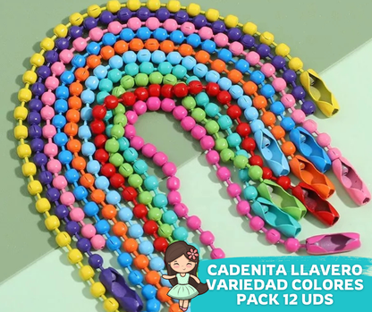 Cadenitas para llavero 12Pack