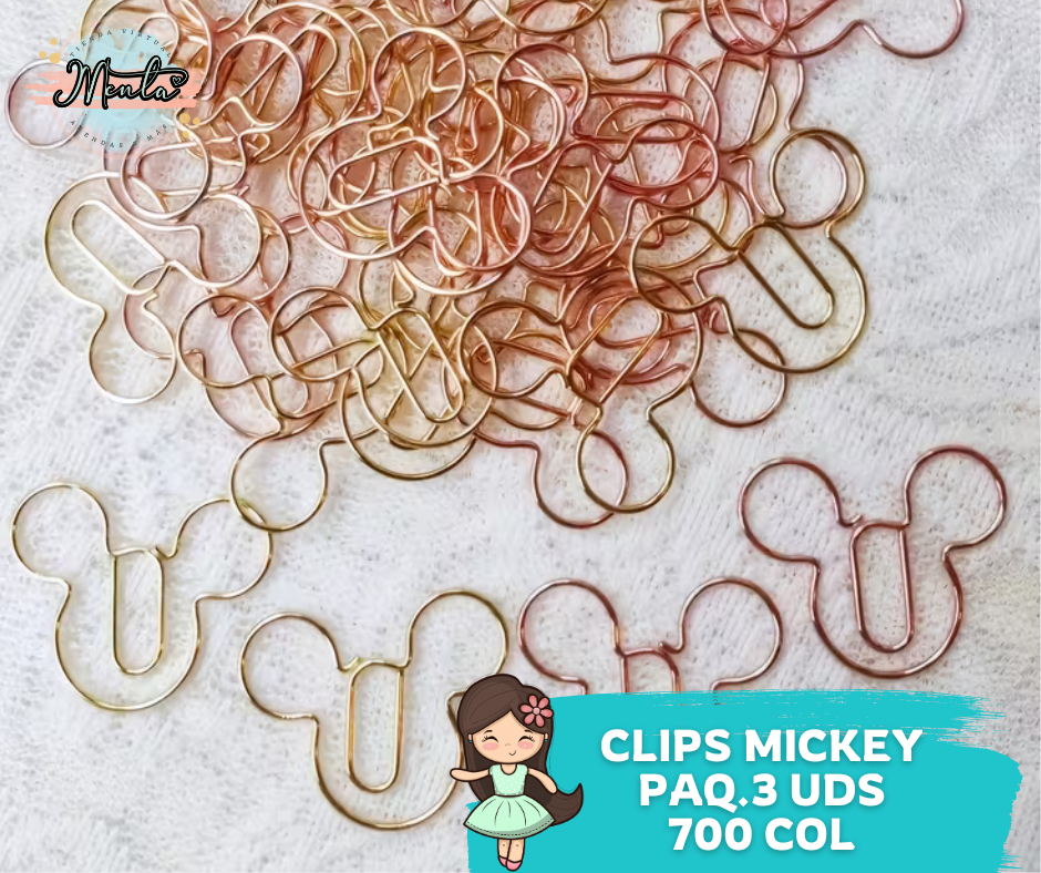 Clips Mickey 3 Unidades