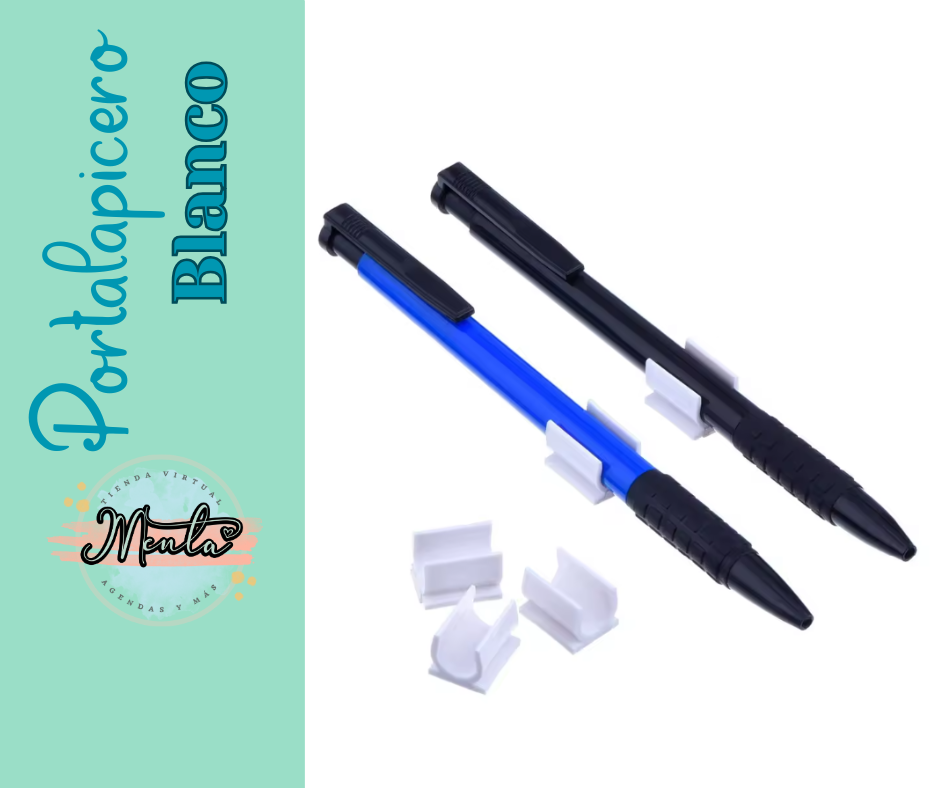 Clip Portalapicero Blanco Adhesivo 5 Unidades