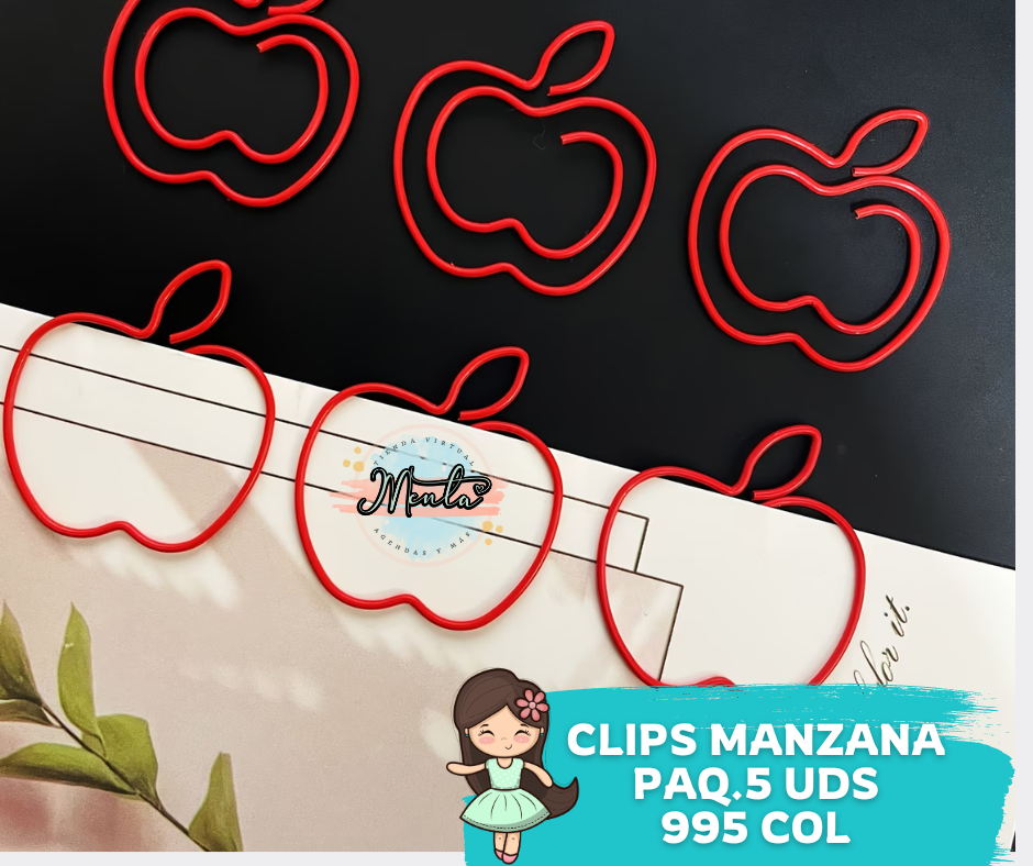 Clips Manzana 5 Unidades