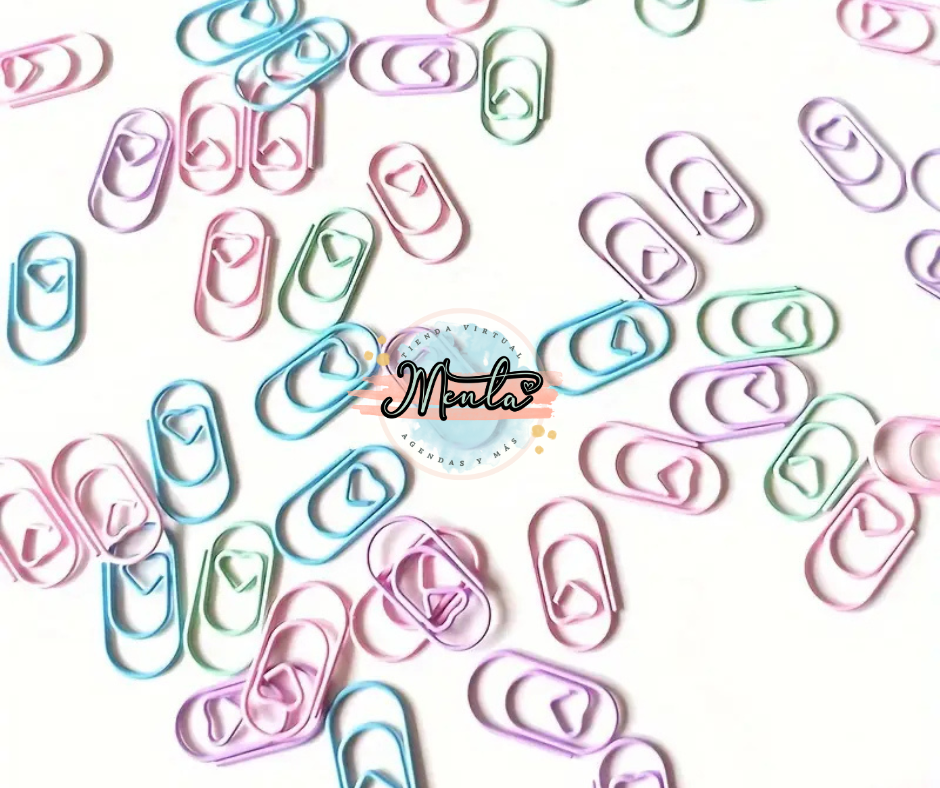 Clips Corazón Mini Docena