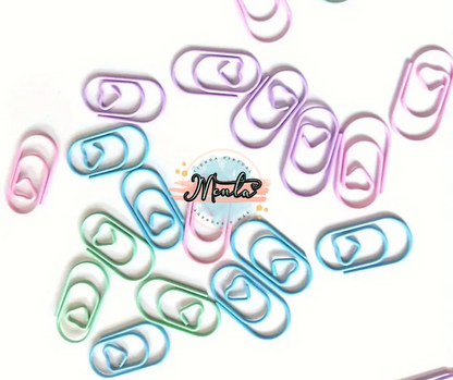 Clips Corazón Mini Docena