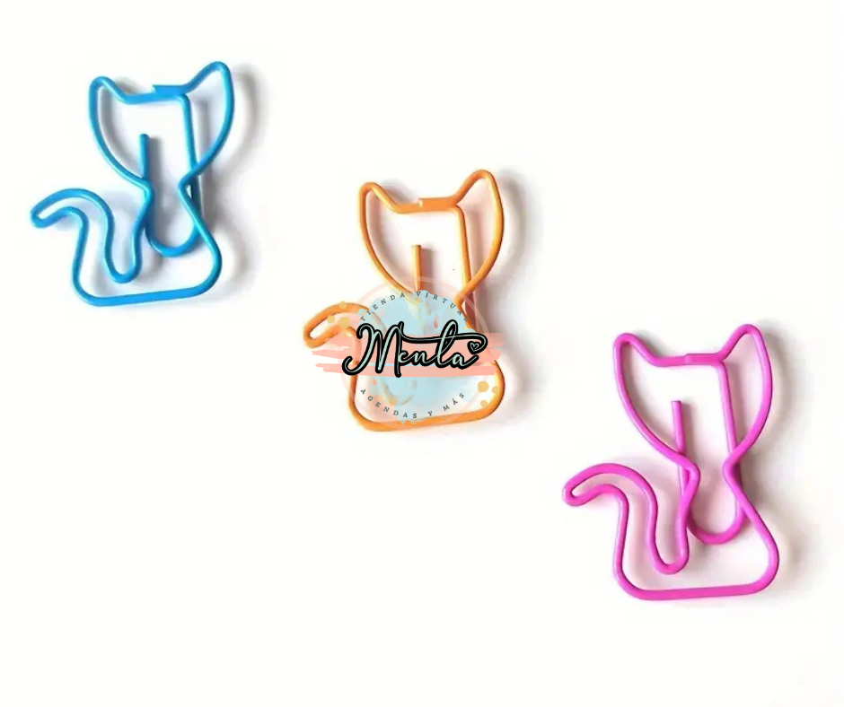 Clips Gatito 8 Unidades