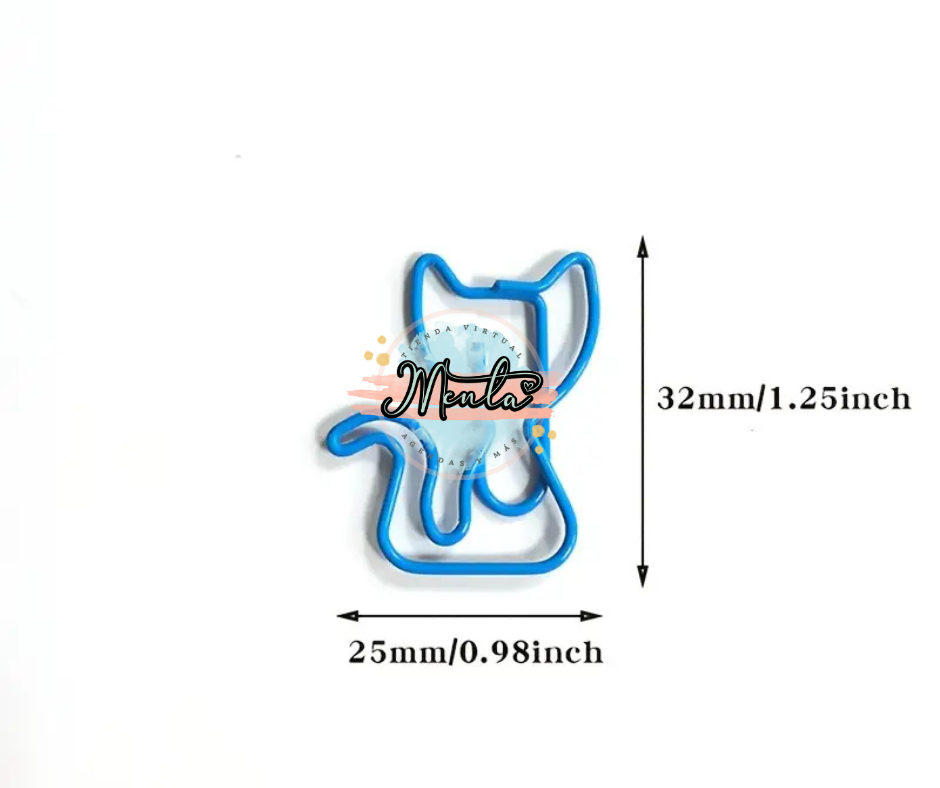 Clips Gatito 8 Unidades