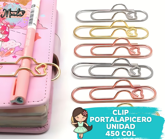 Clips Portalapicero Metalizado (Unidad)