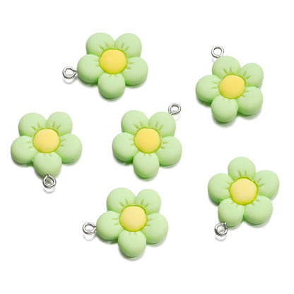 Dije Flor Pastel 6 Unidades